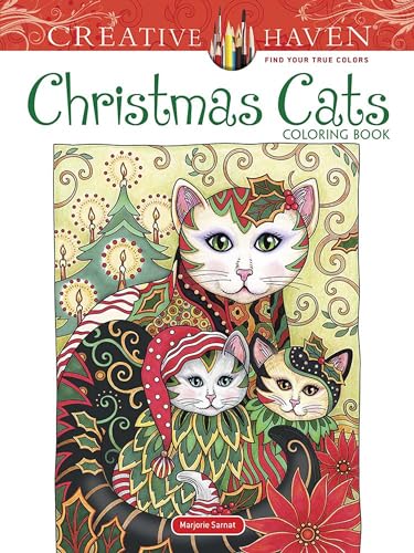 Christmas Cats Coloring Book (Creative Haven Coloring Books)