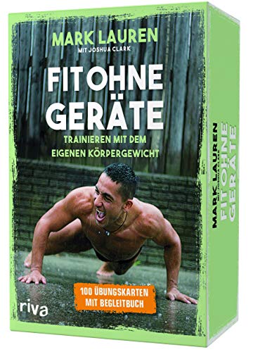 Fit ohne Geräte – Kartenset: Trainieren mit dem eigenen Körpergewicht. 100 Übungskarten mit Begleitbuch von RIVA