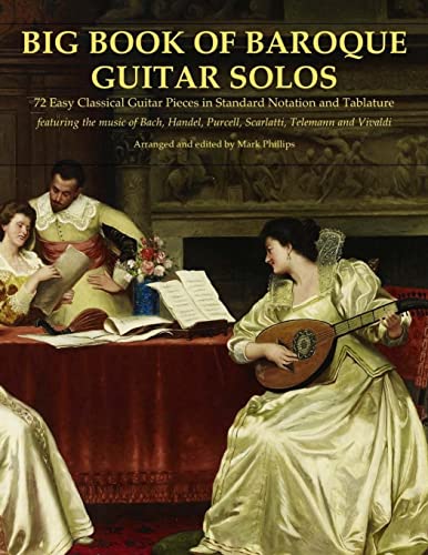 Big Book of Baroque Guitar Solos: 72 Easy Classical Guitar Pieces in Standard Notation and Tablature, Featuring the Music of Bach, Handel, Purcell, Scarlatti, Telemann and Vivaldi von Createspace Independent Publishing Platform