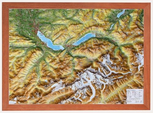 Relief Berner Oberland klein 1:200.000 Holzrahmen: Tiefgezogenes Kunststoffrelief Relief Berner Oberland klein 1:200.000 Holzrahmen: Tiefgezogenes Kunststoffrelief von georelief Vertriebs GbR