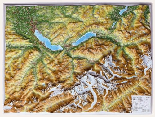 Relief Berner Oberland klein 1:200.000: Tiefgezogenes Kunststoffrelief Relief Berner Oberland klein 1:200.000: Tiefgezogenes Kunststoffrelief von georelief Vertriebs GbR