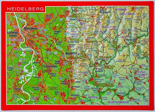 Reliefpostkarte Heidelberg Reliefpostkarte Heidelberg