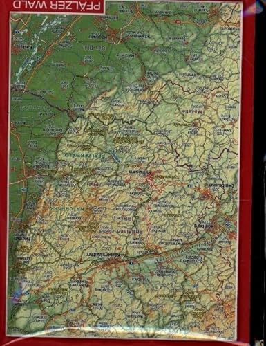 Reliefpostkarte Pfälzer Wald: Tiefgezogene Reliefpostkarte