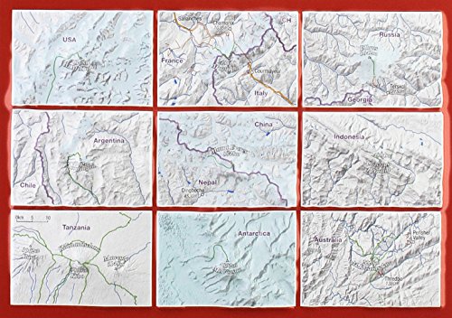 Reliefpostkarte Seven Summits Reliefpostkarte Seven Summits
