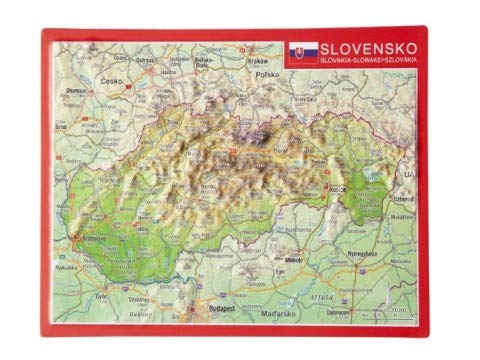 Reliefpostkarte Slowakei