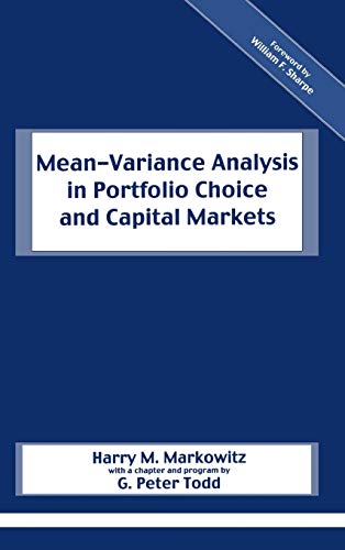 Mean-Variance Analysis in Portfolio Choice and Capital Markets (Frank J. Fabozzi)