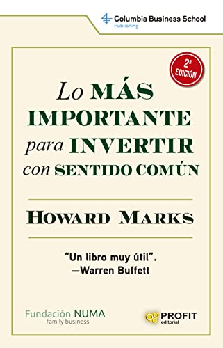 Lo más importante para invertir con sentido común NE von PROFIT EDITORIAL