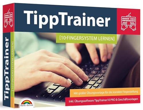 10 Finger Tippen für zu Hause am PC lernen - blind jedes Wort finden - Maschinenschreiben inkl. Tipp Trainer Software für den PC 10 Finger Tippen für zu Hause am PC lernen - blind jedes Wort finden - Maschinenschreiben inkl. Tipp Trainer Software für den PC