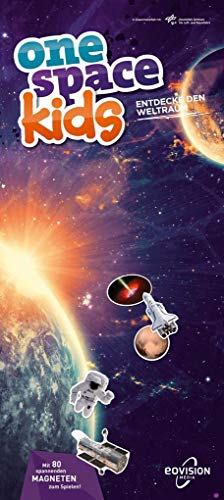 one space kids Weltall Spielatlas - Astronauten, Satelliten, Planeten: Kinder Weltall Spielatlas mit 80 Magneten, großformatiger Weltraumtafel und Begleitbuch one space kids Weltall Spielatlas - Astronauten, Satelliten, Planeten: Kinder Weltall Spielatlas mit 80 Magneten, großformatiger Weltraumtafel und Begleitbuch