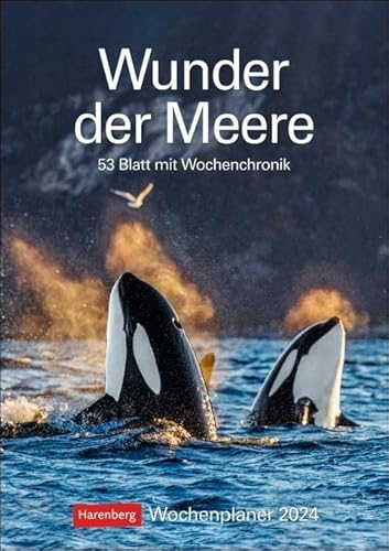 Wunder der Meere Wochenplaner 2024. Ein Wand-Kalender 2024 zum Eintragen und Staunen! Terminkalender mit atemberaubenden Fotos von Meeresbewohnern und Infos zu ihrem Leben: 53 Blatt mit Wochenchronik Wunder der Meere Wochenplaner 2024. Ein Wand-Kalender 2024 zum Eintragen und Staunen! Terminkalender mit atemberaubenden Fotos von Meeresbewohnern und Infos zu ihrem Leben: 53 Blatt mit Wochenchronik