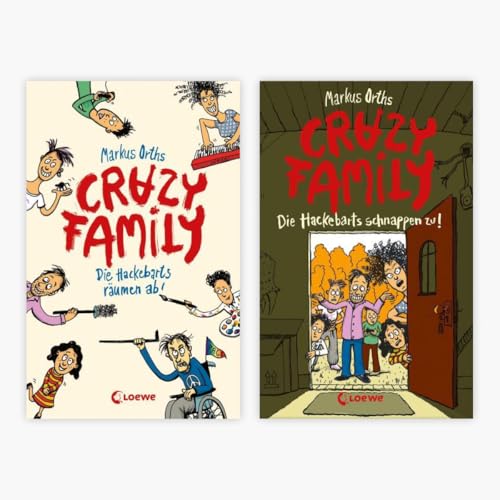 Die Crazy Family-Reihe Band 1+2 plus 1 exklusives Postkartenset