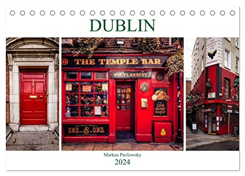 Dublin (Tischkalender 2024 DIN A5 quer), CALVENDO Monatskalender