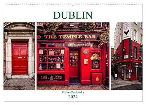 Dublin (Wandkalender 2024 DIN A2 quer), CALVENDO Monatskalender