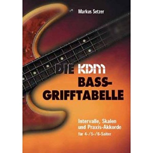 KDM Bass-Grifftabelle - Intervalle, Skalen und Akkorde für alle Tonarten: Intervalle, Skalen und Praxisakkorde für 4-/5-/6-Saiter