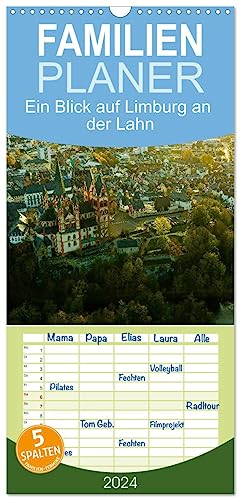 Familienplaner 2024 - Ein Blick auf Limburg an der Lahn mit 5 Spalten (Wandkalender, 21 cm x 45 cm) CALVENDO von CALVENDO