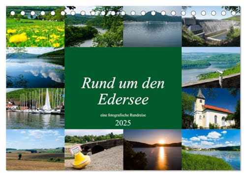 Rund um den Edersee (Tischkalender 2025 DIN A5 quer), CALVENDO Monatskalender