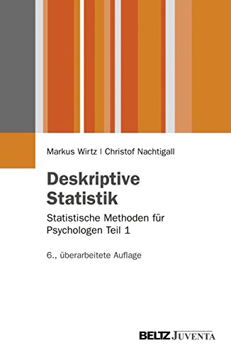 Deskriptive Statistik: Statistische Methoden für Psychologen Teil 1 (Juventa Paperback) von Beltz Juventa