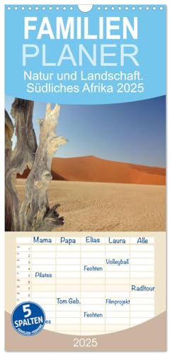 Familienplaner 2025 - Natur und Landschaft. Südliches Afrika 2025 mit 5 Spalten (Wandkalender, 21 cm x 45 cm), CALVENDO von CALVENDO