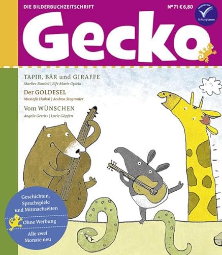 Gecko Kinderzeitschrift Band 71: Die Bilderbuchzeitschrift