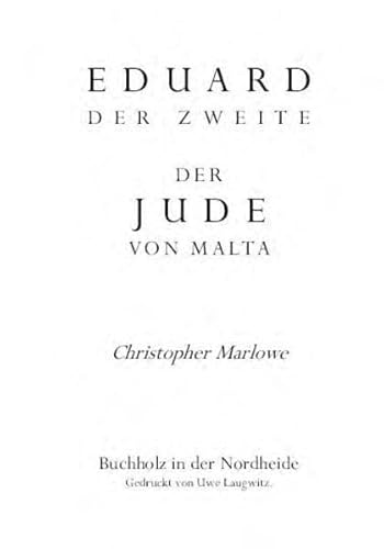 Eduard II. / Der Jude von Malta: Werke Band 2