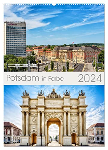 Potsdam in Farbe (Wandkalender 2024 DIN A2 hoch), CALVENDO Monatskalender