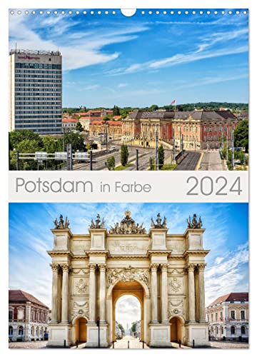 Potsdam in Farbe (Wandkalender 2024 DIN A3 hoch), CALVENDO Monatskalender