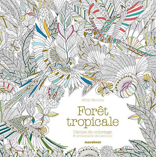 Carnet de coloriage Forêt tropicale: Carnet de coloriage & aventure antistress