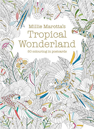 Millie Marotta's Tropical Wonderland Postcard Box: 50 beautiful cards for colouring in: 12