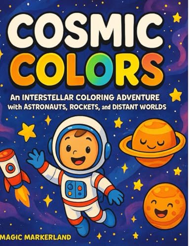 Cosmic Colors: An Interstellar Coloring Adventure with Astronauts, Rockets, and Distant Worlds: Space Coloring Book for Kids Ages 4–8 Featuring Astronauts, Rockets, Planets, and More von Independently published