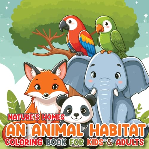 Nature's Homes: An Animal Habitat Coloring Book for Kids & Adults von Independently published