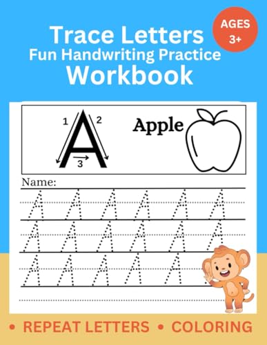 Trace Letters: Fun Handwriting Practice Workbook von Independently published