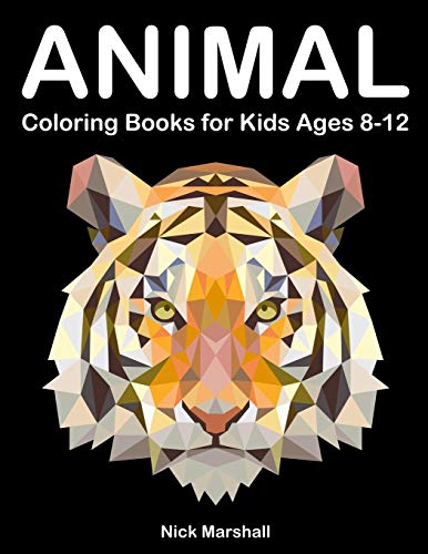 Animal Coloring Books for Kids Ages 8-12: Animetrics Coloring Books with Dolphin, Fox, Shark and Deer (Kids Coloring Book, Band 8) von Independently Published