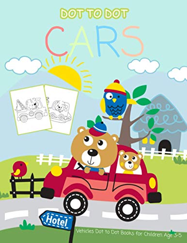Dot to Dot Cars: 1-20 Vehicles Dot to Dot Books for Children Age 3-5 (Activity Book for Kids, Band 18)