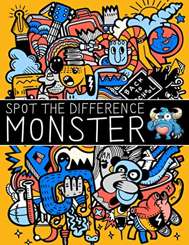 Spot The Difference Monster!: A Fun Search and Find Books for Children 6-10 years old (Activity Book for Kids) von Independently published