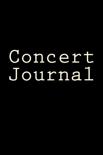 Concert Journal: Writing Journal
