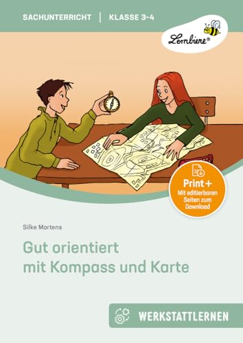 Gut orientiert mit Kompass und Karte: (3. und 4. Klasse)