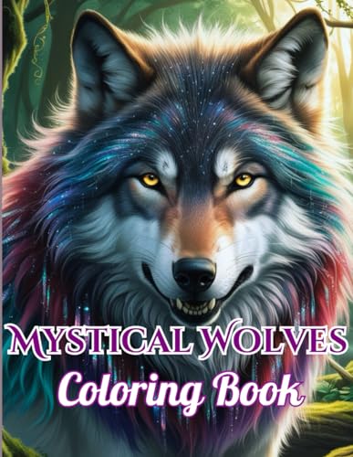 Mystical Wolves Coloring Book: A Captivating Collection of Wolves for Adults: Relax and Unleash Your Creativity von Independently published