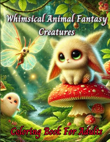 "Whimsical Animal Fantasy Creatures Coloring Book": "Over 50 Magical Designs Featuring Enchanting Animals and Creatures for Teens and Adults to Relax and Create" von Independently published
