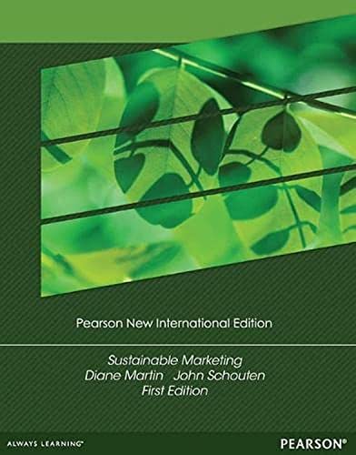 Sustainable Marketing: Pearson New International Edition von Pearson