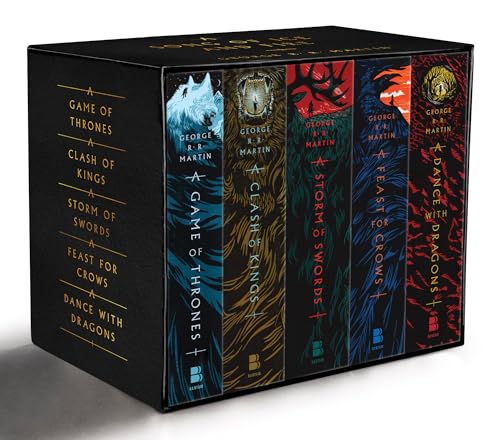 George R. R. Martin's A Game of Thrones 5-Book Boxed Set (Song of Ice and Fire Series): A Game of Thrones, A Clash of Kings, A Storm of Swords, A ... A Dance with Dragons (A Song of Ice and Fire) von Bantam Books