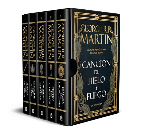 Canción de hielo y fuego: (edición limitada en estuche con: Juego de tronos | Choque de reyes | Tormenta de espadas | Festín de cuervos | Danza de dragones) (Best Seller) von DEBOLSILLO