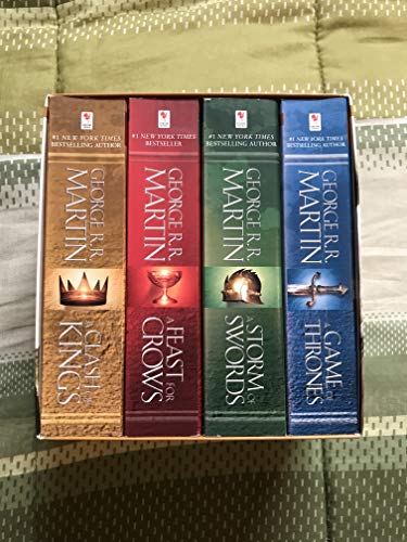 Song of Ice & Fire 4 Books Set Box : A Game of Thrones, a Clash of Kings, a Storm of Swords, and a Feast for Crows (Multiple copy pack): A Game of ... A Feast for Crows (A Song of Ice and Fire)