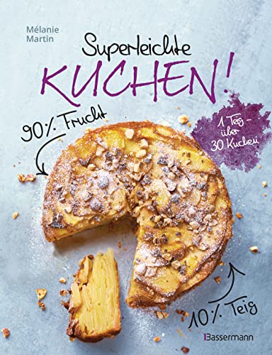 Superleichte Kuchen! 90% Frucht, 10% Teig. Über 30 einfache Kuchenrezepte mit einem Grundteig: Low Carb backen mit viel Geschmack und wenig Kalorien von Bassermann, Edition
