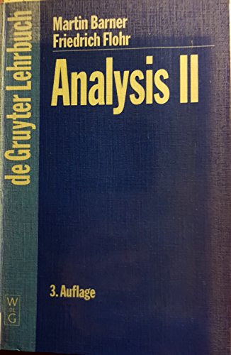 Analysis, Bd. 2 von de Gruyter
