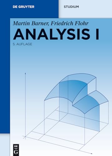 Analysis, 2 Bde. Kt, Bd.1 (De Gruyter Lehrbuch) von de Gruyter
