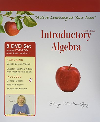 Interactive DVD Lecture Series for Introductory Algebra von Pearson