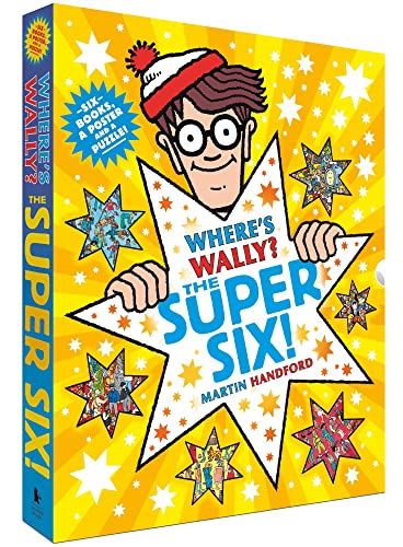 Where's Wally? The Super Six! by Martin Handford 6 Classic Books, Poster & Jigsaw Puzzle Collection Box Set