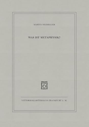 Was ist Metaphysik? von Klostermann Vittorio GmbH