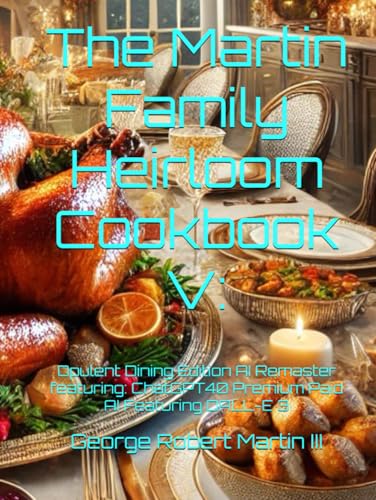 The Martin Family Heirloom Cookbook V:: Opulent Dining Edition AI Remaster featuring: ChatGPT40 Premium Paid AI Featuring DALL-E 3 (The Martin Family Heirloom Cookbook Series, Band 5) von Independently published