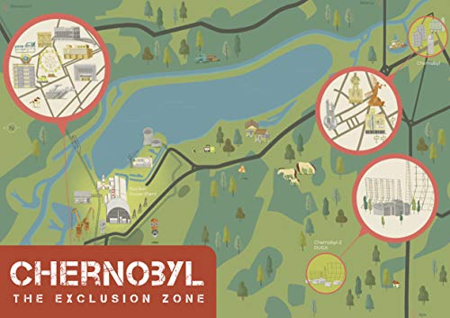 Chernobyl Exclusion Zone. Informationmap Chernobyl Exclusion Zone. Informationmap von Orte der Geschichte e.V.